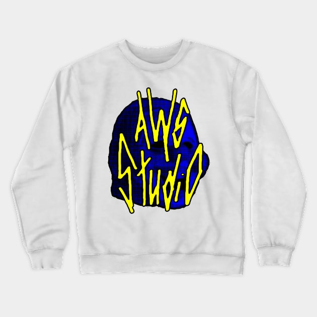 AWS Studio - clown blue Crewneck Sweatshirt by AWSchmit
